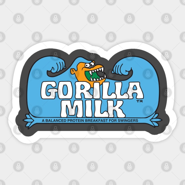 Gorilla Milk Sticker by Chewbaccadoll